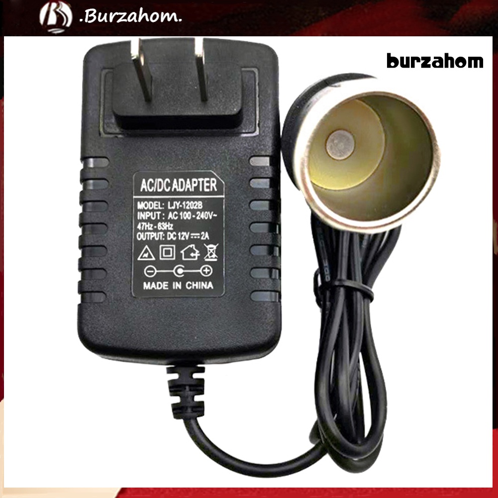 Phích Cắm Chuyển Đổi AC Sang 12V DC 110-220V Cho Xe Hơi