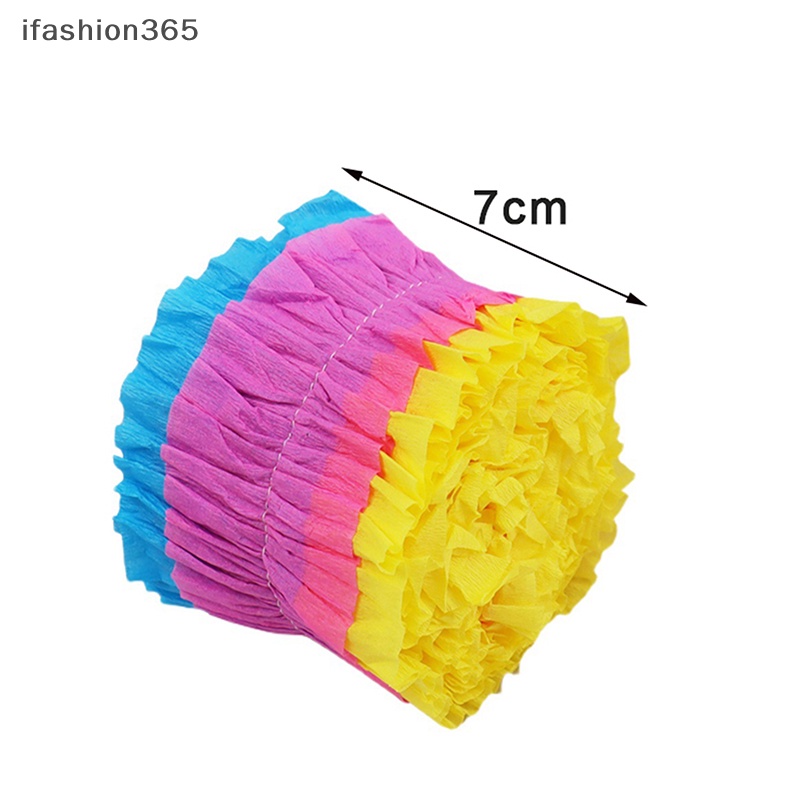 Cuộn Giấy Crepe Đầy Màu Sắc 3M ifashion365 Dùng Trang Trí Tiệc Cưới / Sinh Nhật / Giáng Sinh