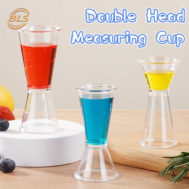 Cốc Đo Lường Bằng Nhựa Trong Suốt Hai Đầu Đa Năng Dùng Pha Chế Cocktail / Lễ Hội