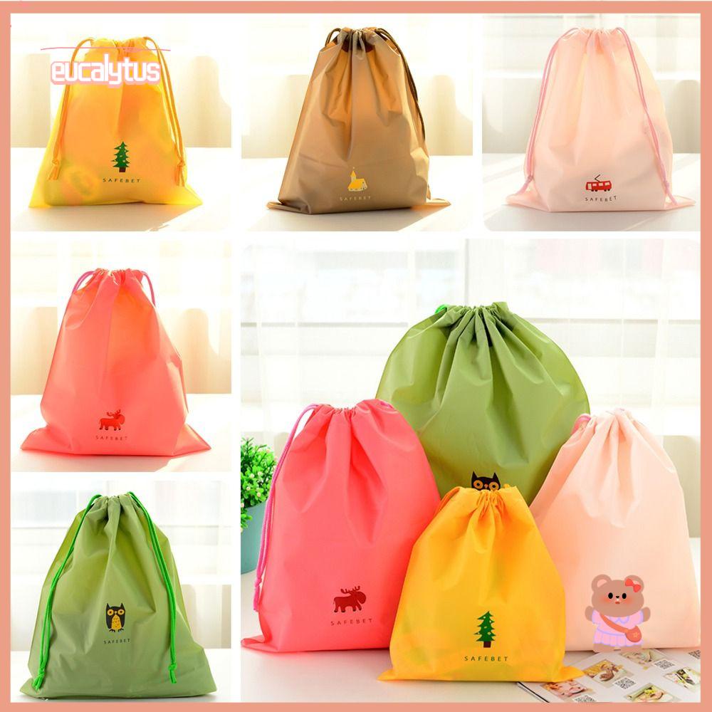 Bộ 6 Túi Dây Rút Họa Tiết Hoạt Hình Đựng Đồ Du Lịch Tiện Dụng