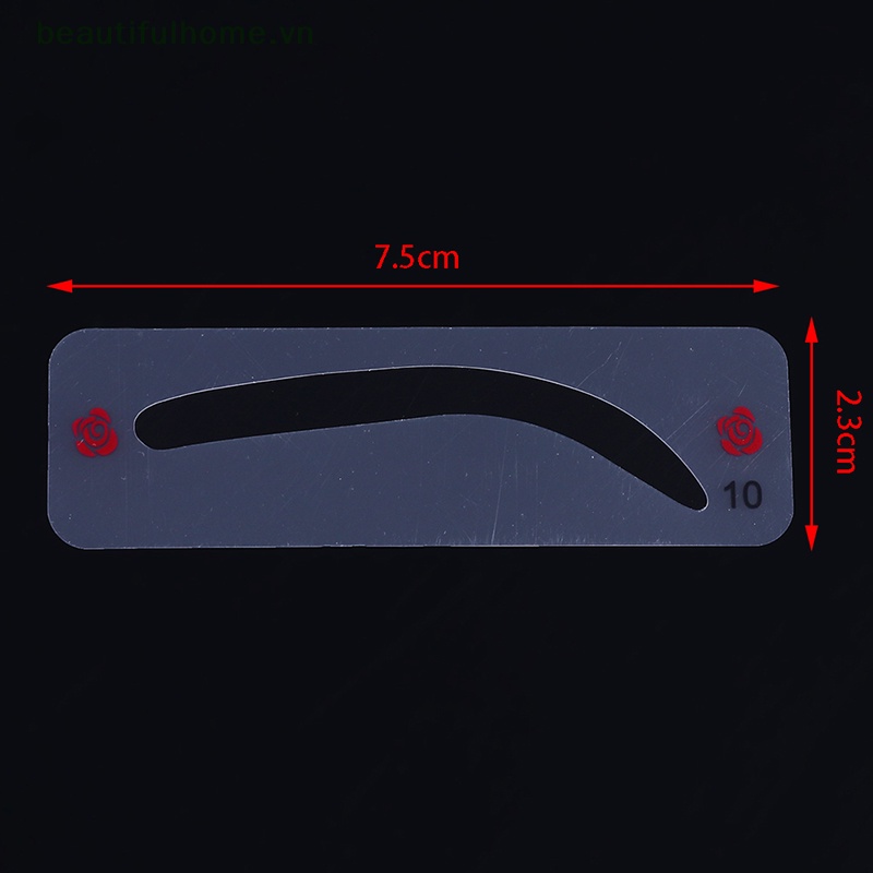 Bộ 24 Thẻ Khuôn Hỗ Trợ Kẻ Lông Mày Tiện Dụng Cho Nữ