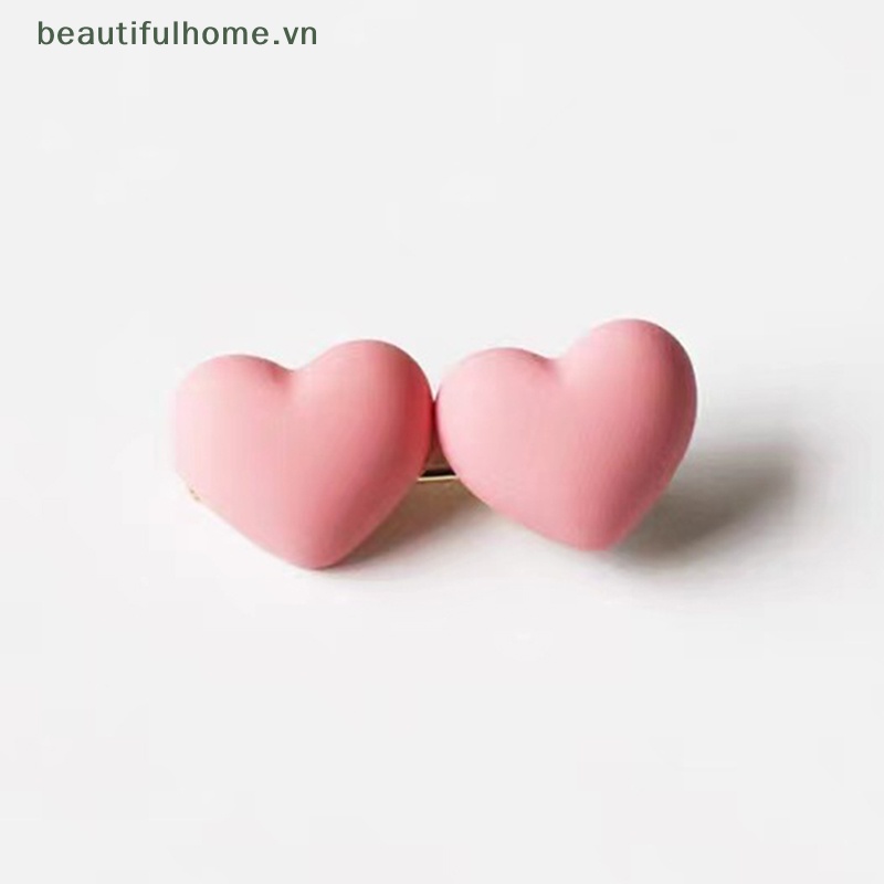Kẹp Tóc BB Hình Trái Tim Dễ Thương Cho Bé Gái