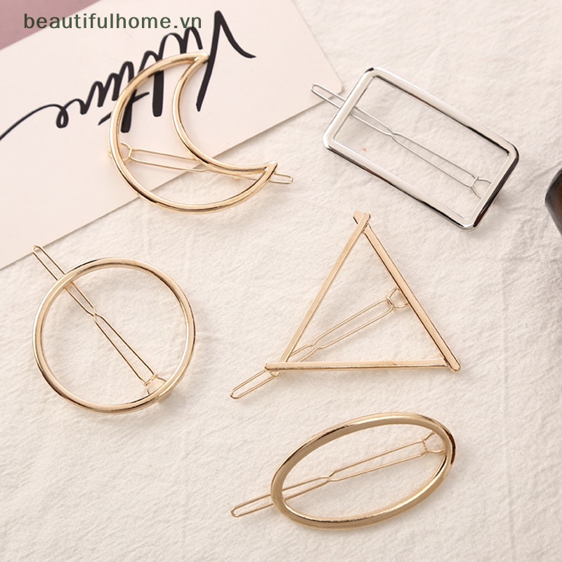 [beautifulhome] Kẹp Tóc Nhiều Hình Dạng Bằng Hợp Kim Phong Cách Âu Mỹ [beauty] 1 Cái