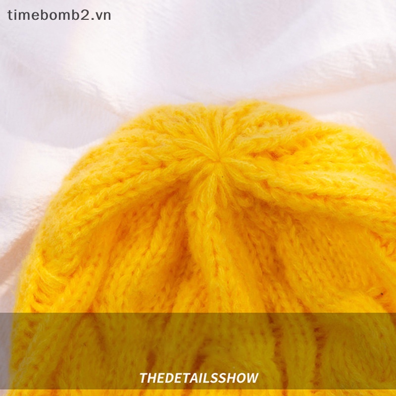 {Timebomb} Mũ Beanie Dệt Kim Giữ Ấm Mùa Đông Cho Cặp Đôi