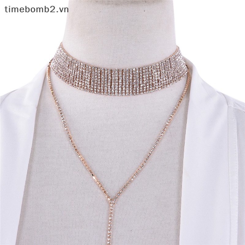 Vòng Cổ Choker Đính Đá Thời Trang Dành Cho Nữ