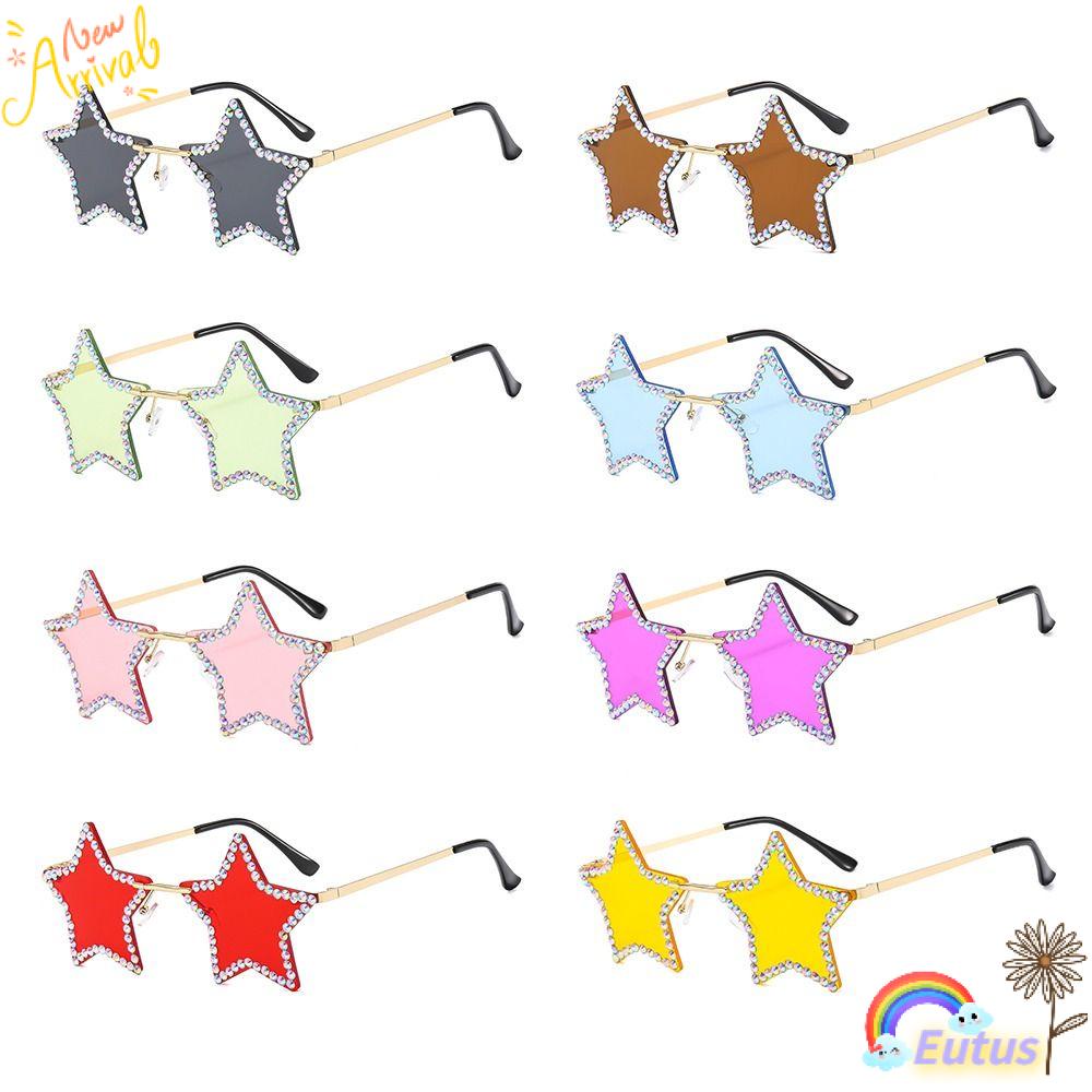 Kính Mát Y2K Hình Ngôi Sao Phong Cách Halloween Mũ Lưỡi Trai Màu Đen Phong Cách Retro Thời Trang Cho Nam Nữ