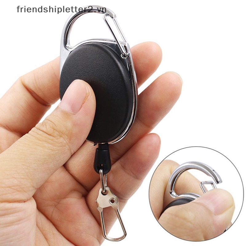 1 Vòng Khóa Dây Kéo ID / Thẻ Tên Màu Đen Có Thể Thu Gọn [Mới] [Mới] [Mới] [Mới] [Mới] Giá Đỡ Thẻ ID