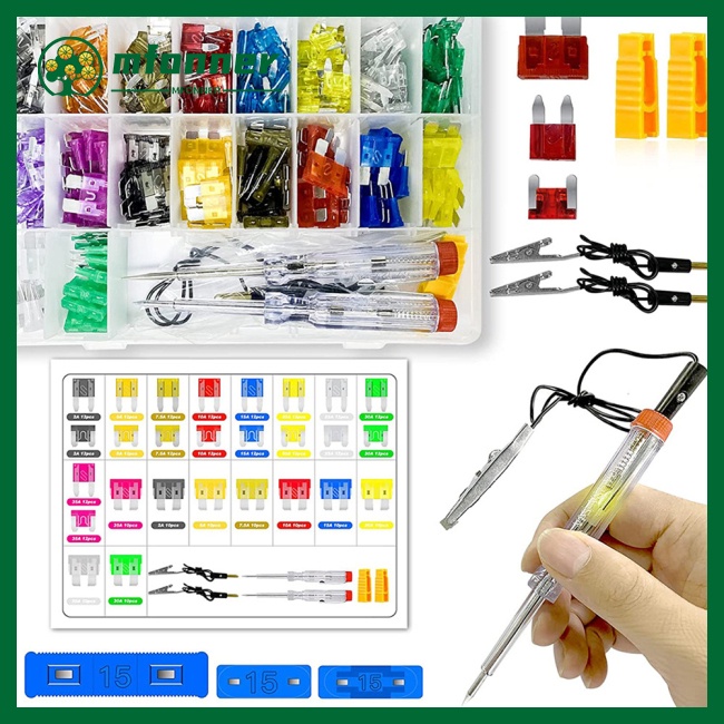 Set 306 Cầu Chì Kèm Dụng Cụ Kiểm Tra Mạch Điện Chuyên Dụng