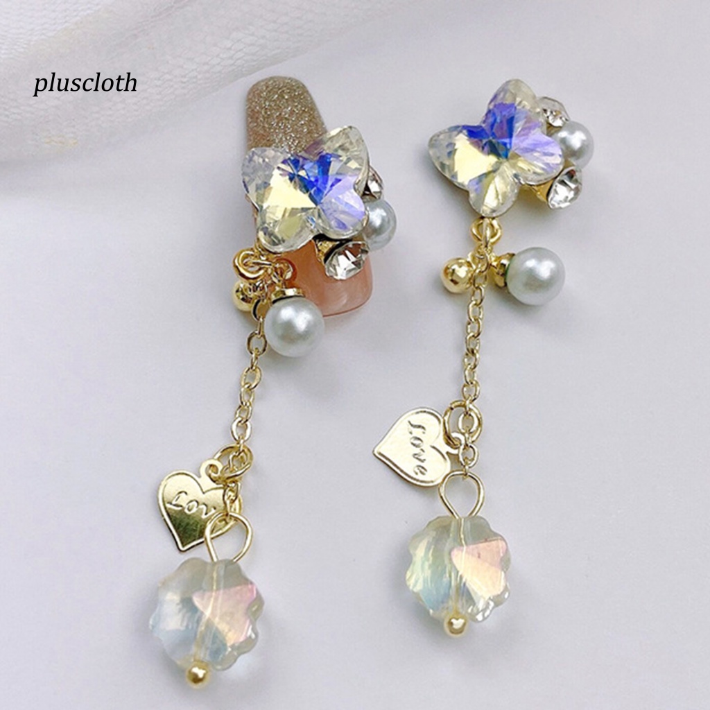 Hộp Hạt Kim Cương Giả Lấp Lánh Tự Trang Trí Móng Tay