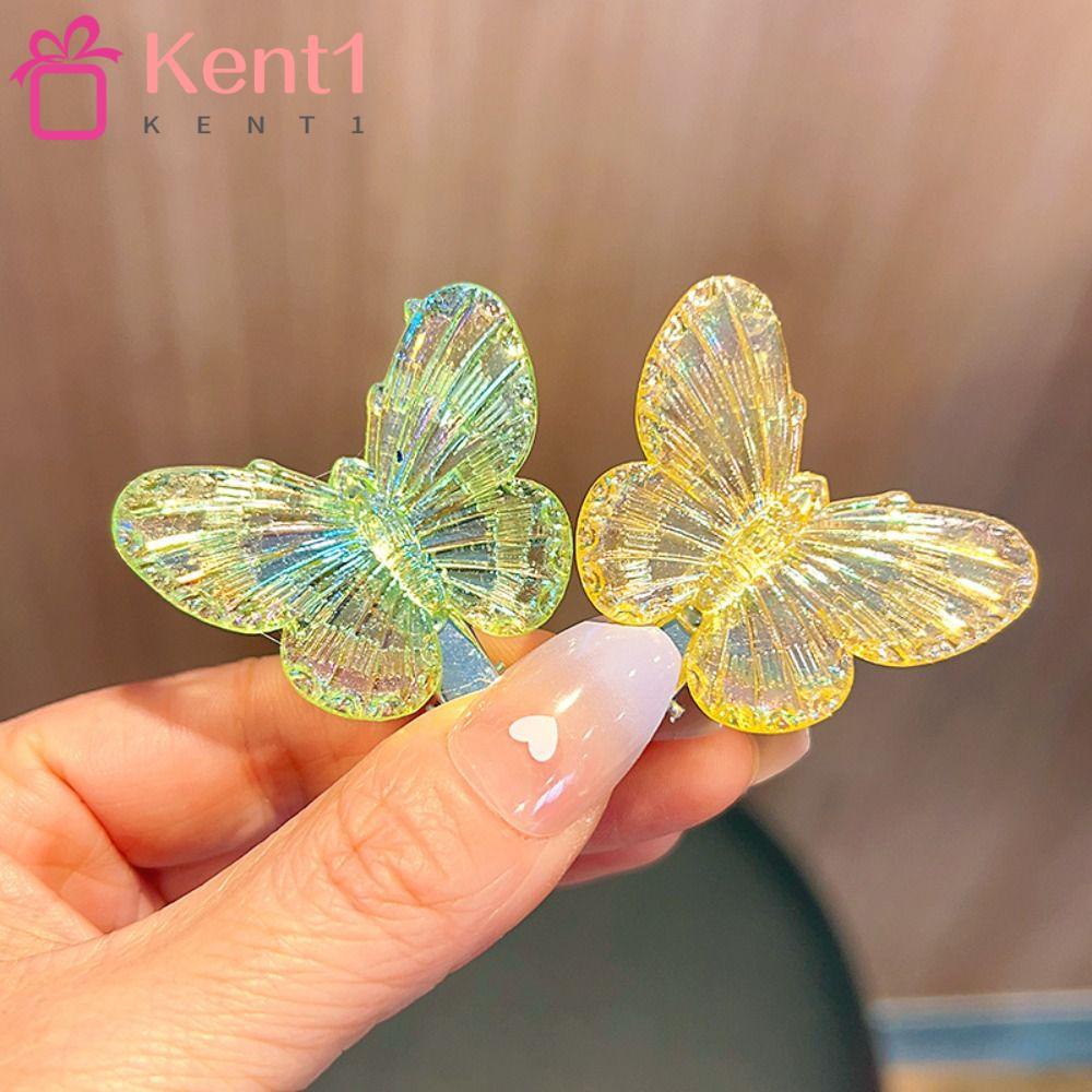 1 / 6 Cặp Kẹp Tóc Trong Suốt Nhiều Màu Thời Trang