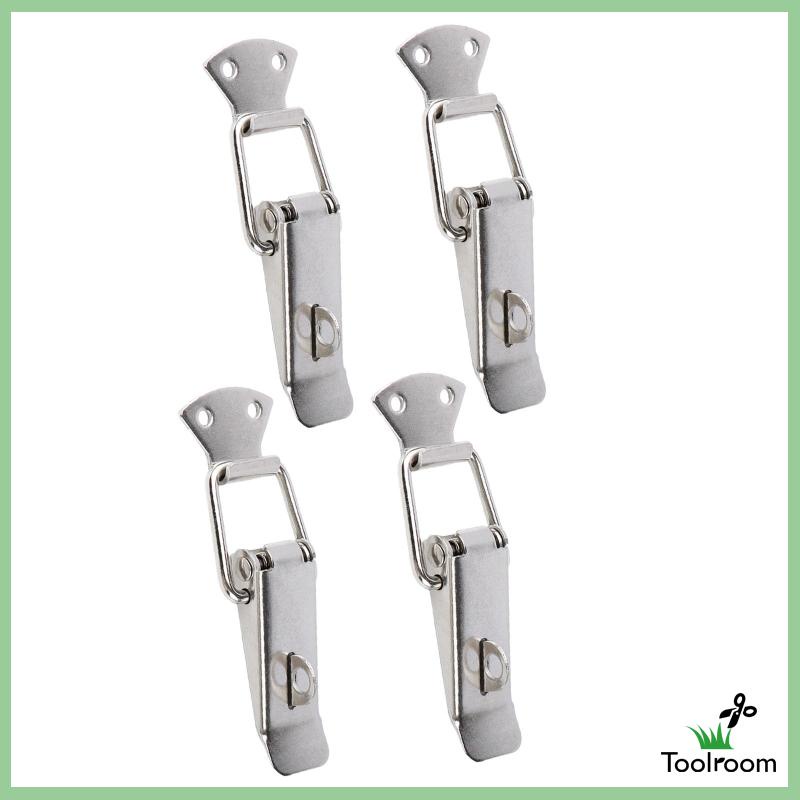 Set 4 Chốt Lò Xo Mini Bằng Thép Không Gỉ Chuyên Dụng Cho Hộp Nội Thất Trong Nhà