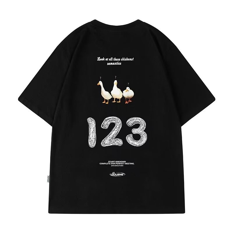 Áo Thun Cotton Tay Ngắn Phong Cách Âu Mỹ Thời Trang Mùa Hè Mới 2023 Dành Cho Nam