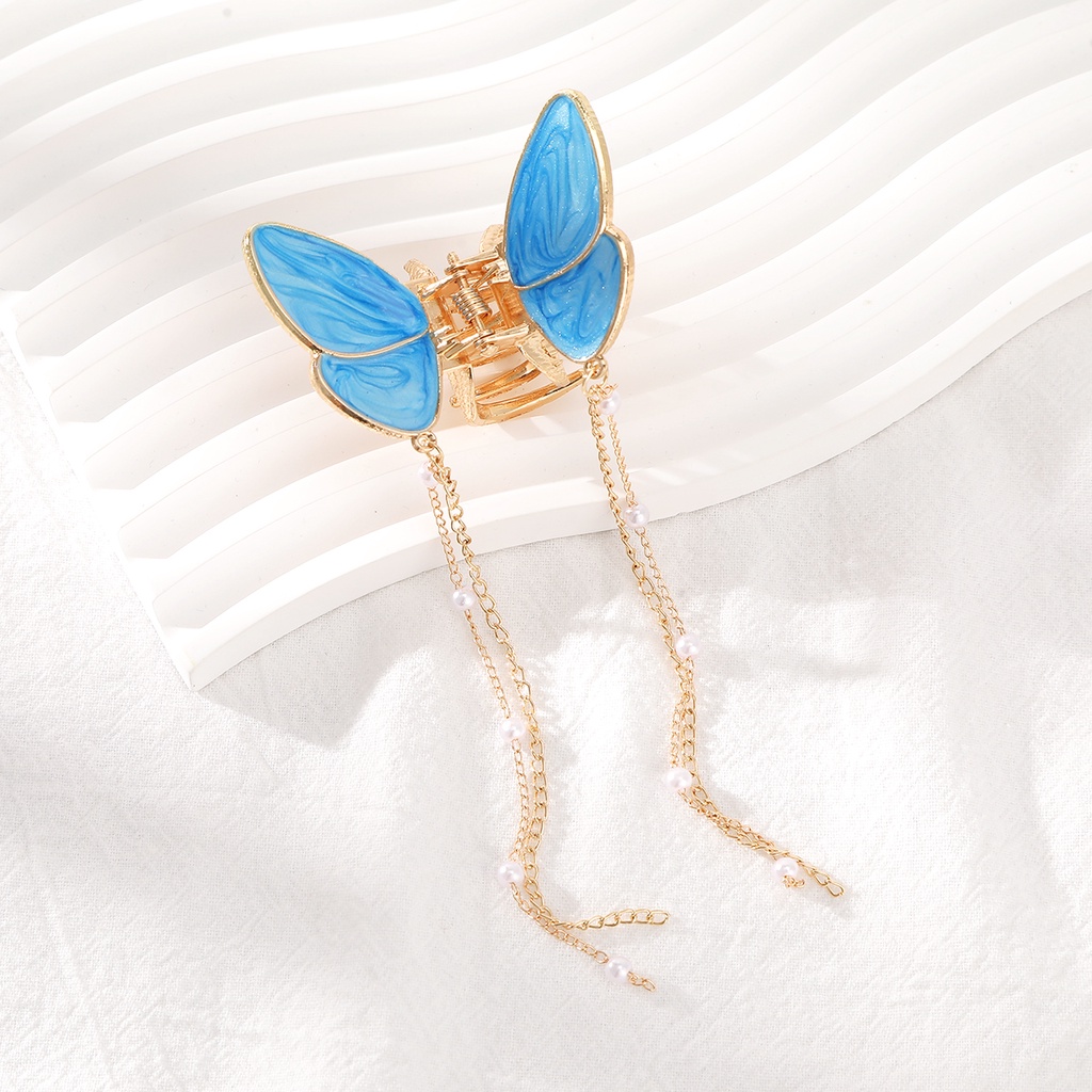 Haimeikang (MớI) Kẹp TóC HìNh BướM ĐíNh NgọC Trai Giả Xinh XắN