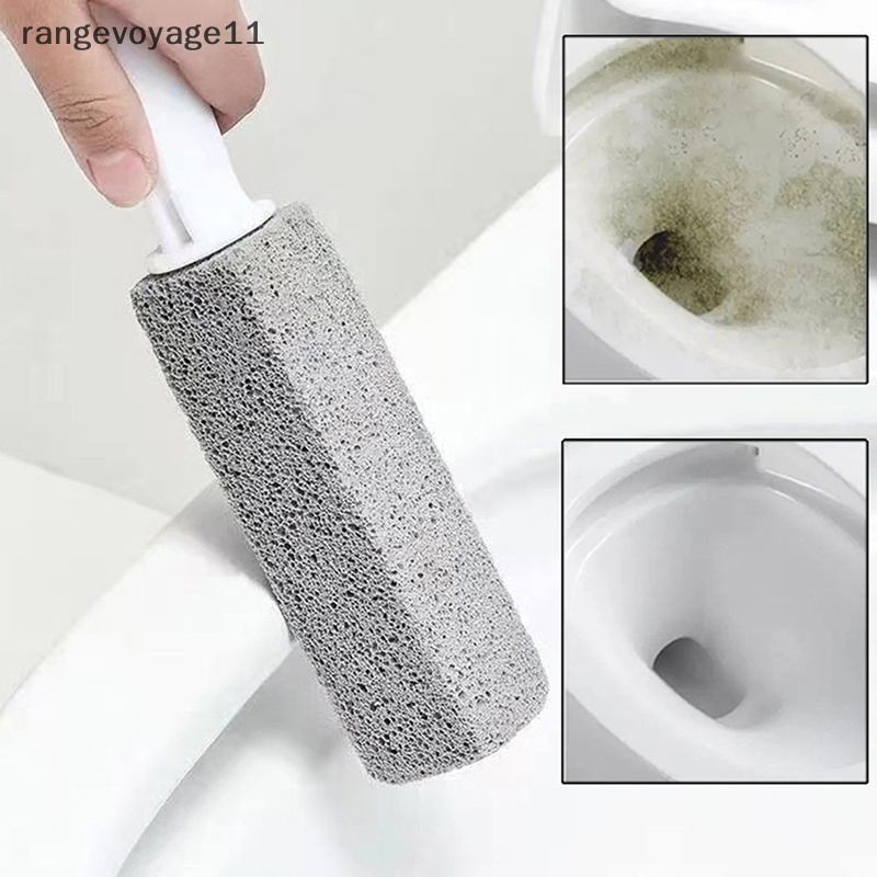 [Rangevoyage] Bàn Chải Vệ Sinh Toilet Bằng Đá Tự Nhiên Pumice Nhanh Chóng Với Tay Cầm Dài [vn]