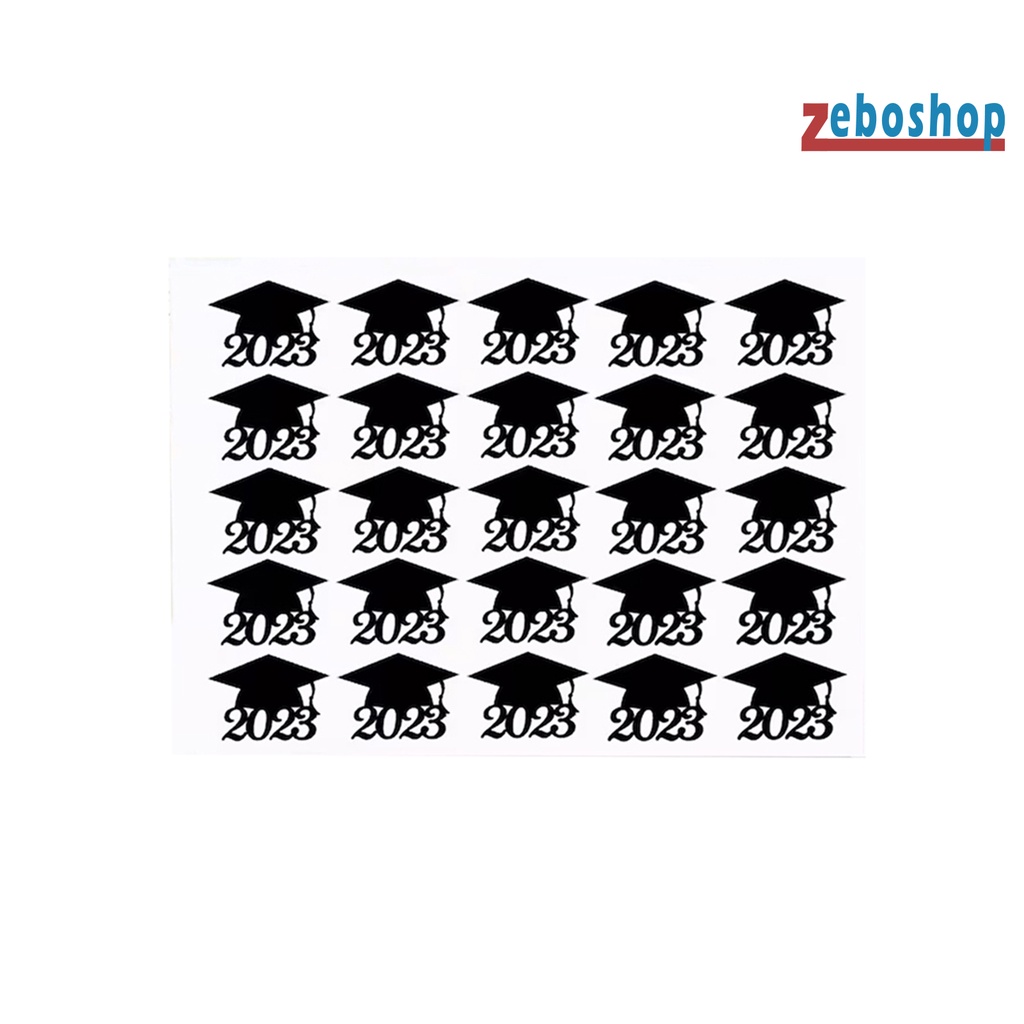 Bộ 5 / 10 Miếng Dán Biểu Tượng Chúc Mừng Lễ Tốt Nghiệp Năm 2023