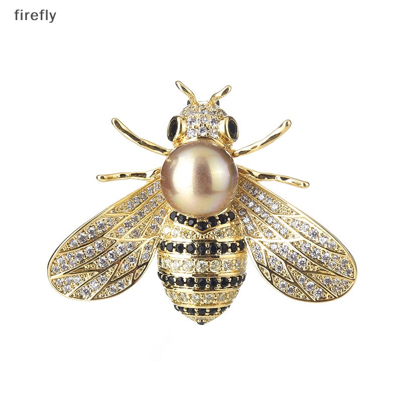 Ghim Cài Áo Hình Chú Ong Đính Đá Pha Lê Thanh Lịch