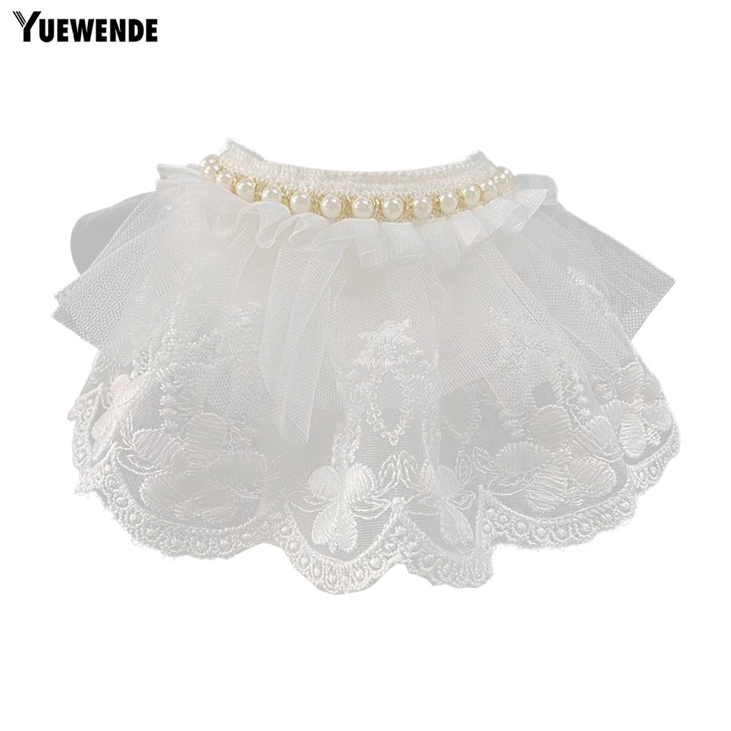 Vòng Cổ YQ.E Đính Ngọc Trai Giả Thanh Lịch Có Thể Điều Chỉnh Cho Thú Cưng