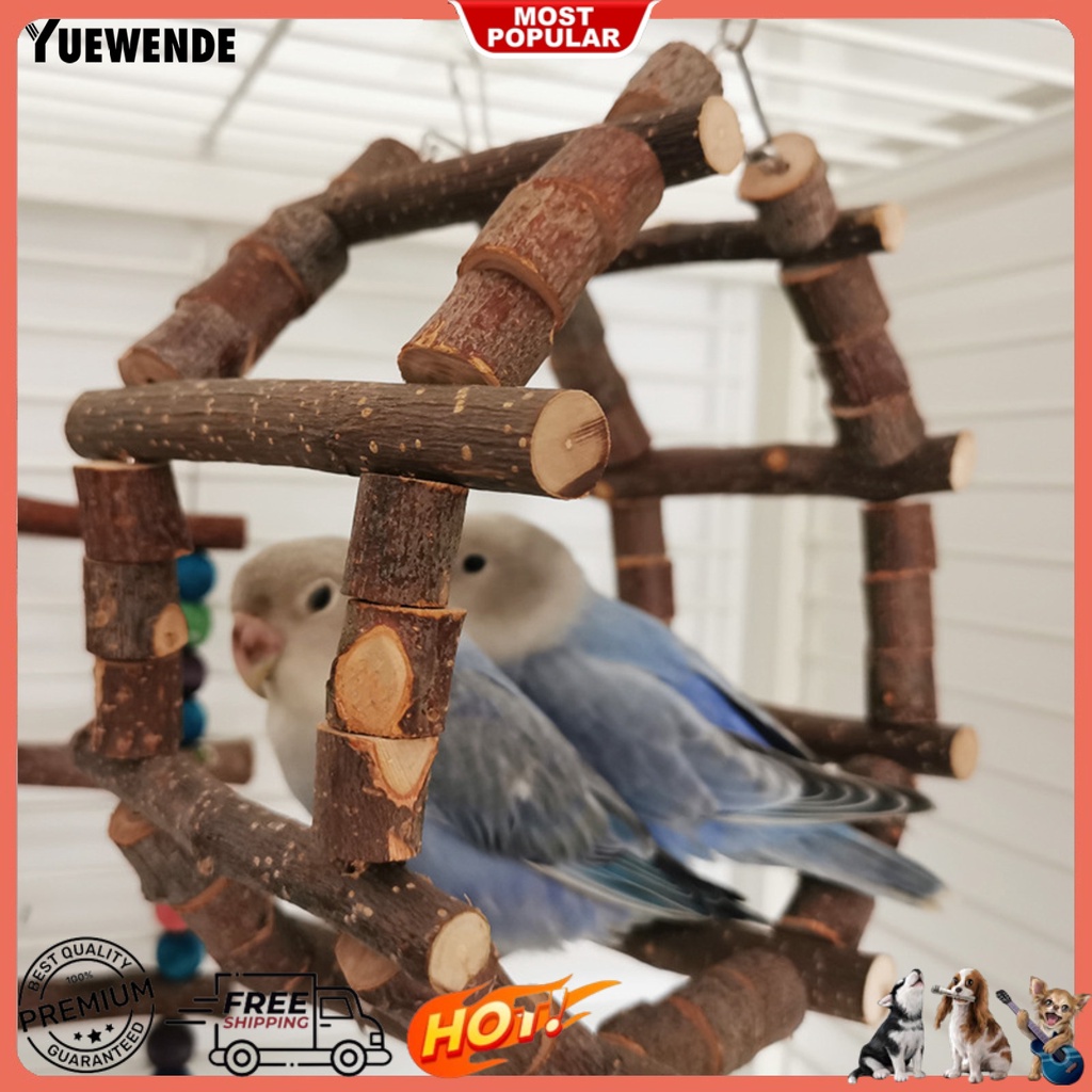 Thang Gỗ Đồ Chơi Cho Vẹt Cưng Thay Đổi Hình Dạng Độc Đáo