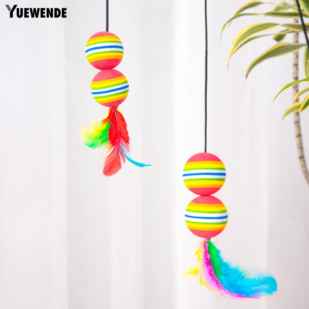 Bộ 2 Đồ Chơi Quả Bóng EVA Nhiều Màu Sắc Tươi Sáng Chống Cắn Thân Thiện Với Môi Trường Không Mùi Cho Mèo Cưng