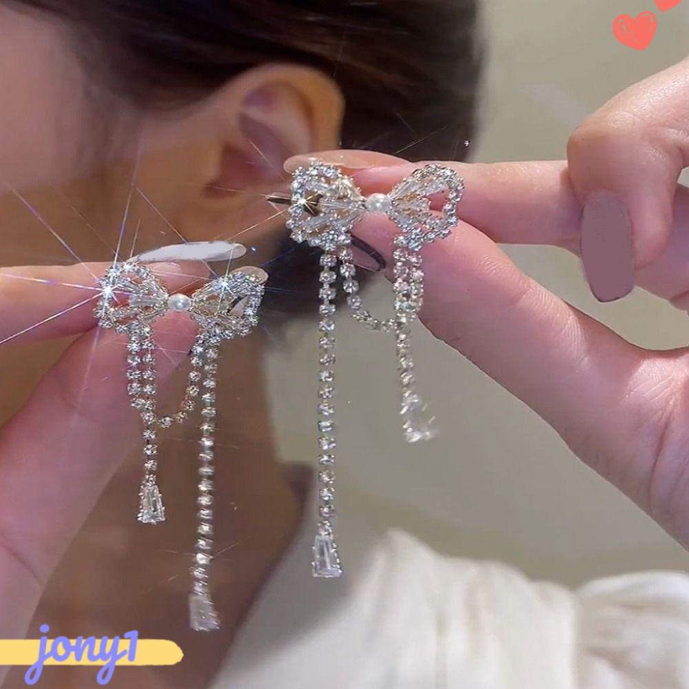 Bông Tai Hình Nơ Sang Trọng Thời Trang Cho Nữ