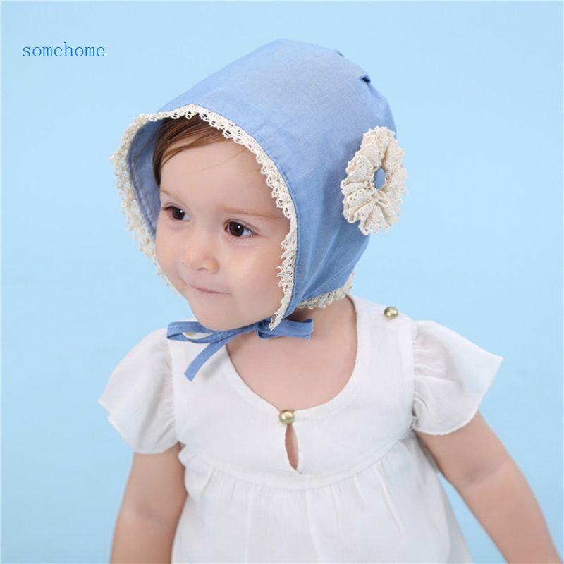 Mũ Cotton Bonnet Cổ Điển Có Thể Điều Chỉnh Được Dùng Làm Đạo Cụ Chụp Ảnh Cho Bé Sơ Sinh