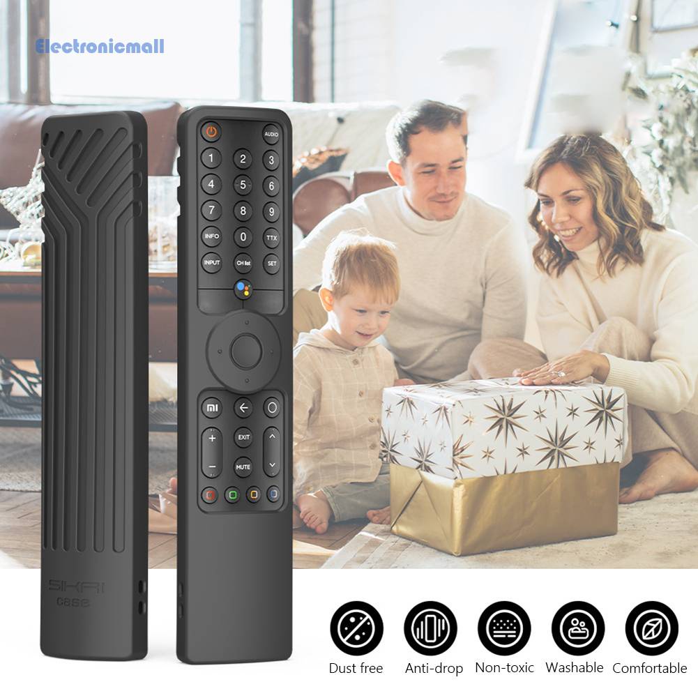 Vỏ Silicon Bảo Vệ Điều Khiển Từ Xa Kèm Dây Đeo Chống Rơi Cho TV Thông Minh ElectronicMall01.vn