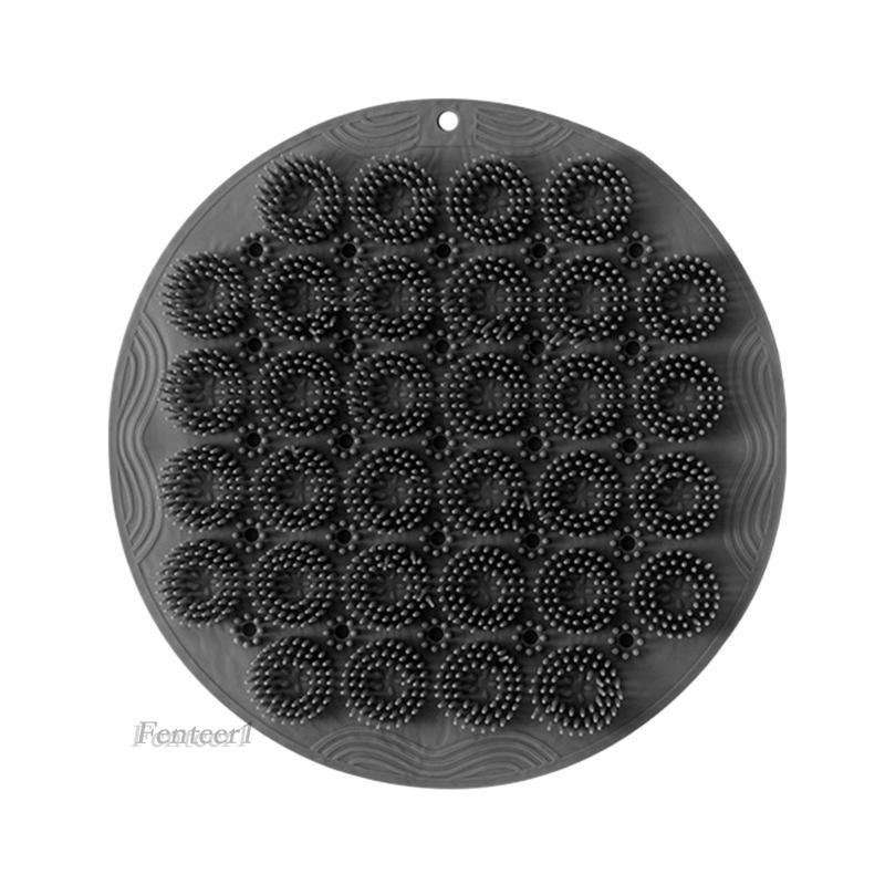 [Fenteer1] Bàn Chải Chà Lưng Có Giác Hút Đường Kính 30cm Bằng Silicon