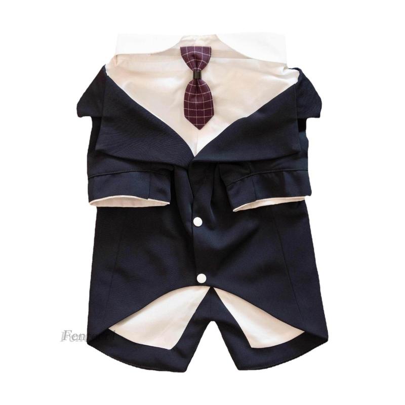 Trang Phục Tuxedo Trọng Lượng Nhẹ Thắt Nơ Cho Cún Cưng Fenteer1
