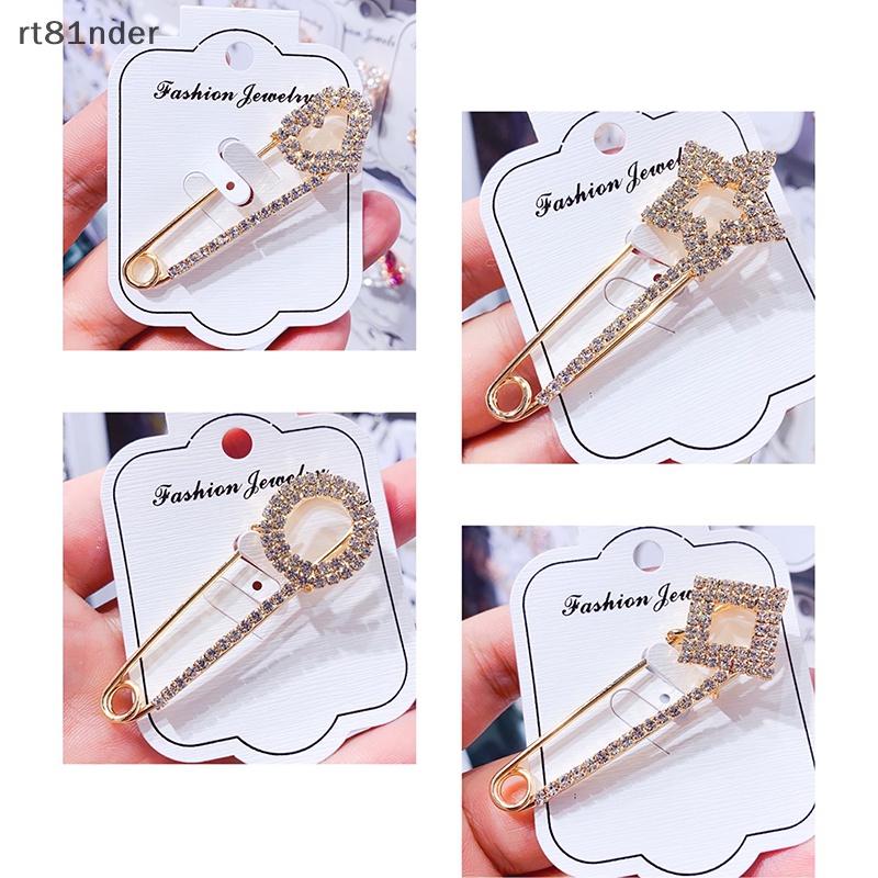 Rt Ghim Cài Áo Khoác Cardigan Sweater / Trang Phục Hóa Trang Đính Đá Đơn Giản Phổ Biến Hợp Thời Trang Dành Cho Bạn Nữ n