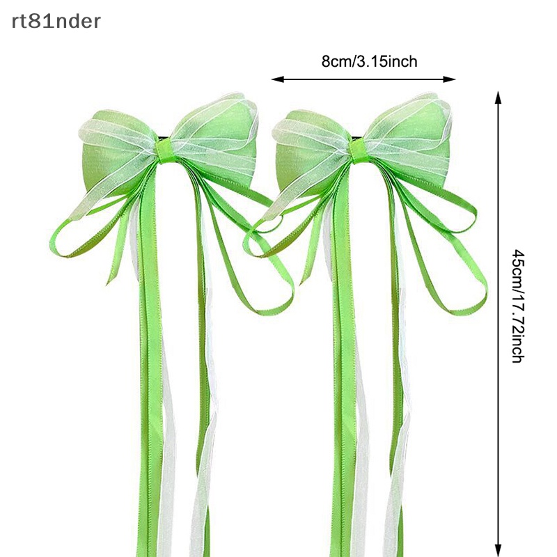 Rt Bộ 2 Kẹp Tóc Đính Nơ Phong Cách Trung Hoa Cổ Điển Cho Bé Gái