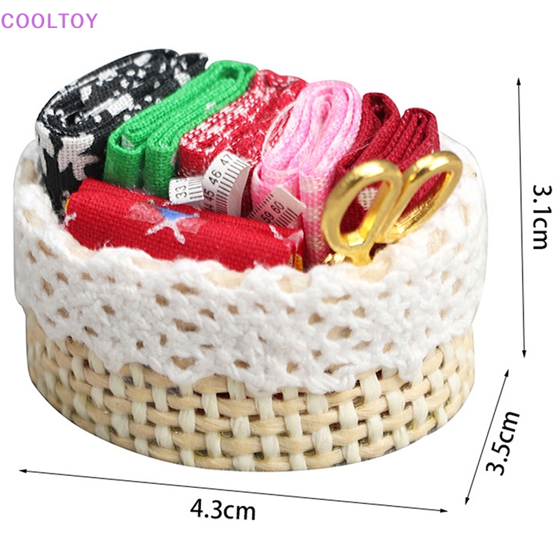 Cooltoy Bộ Dụng Cụ May Vá Thủ Công Tỉ Lệ 1: 12 Trang Trí Nhà Búp Bê