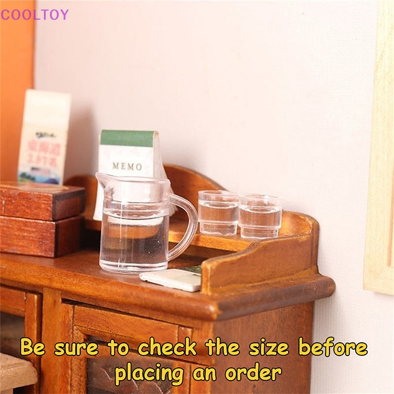 1 Bộ Ấm Nước Chanh Trang Trí Nhà Búp Bê 1: 12