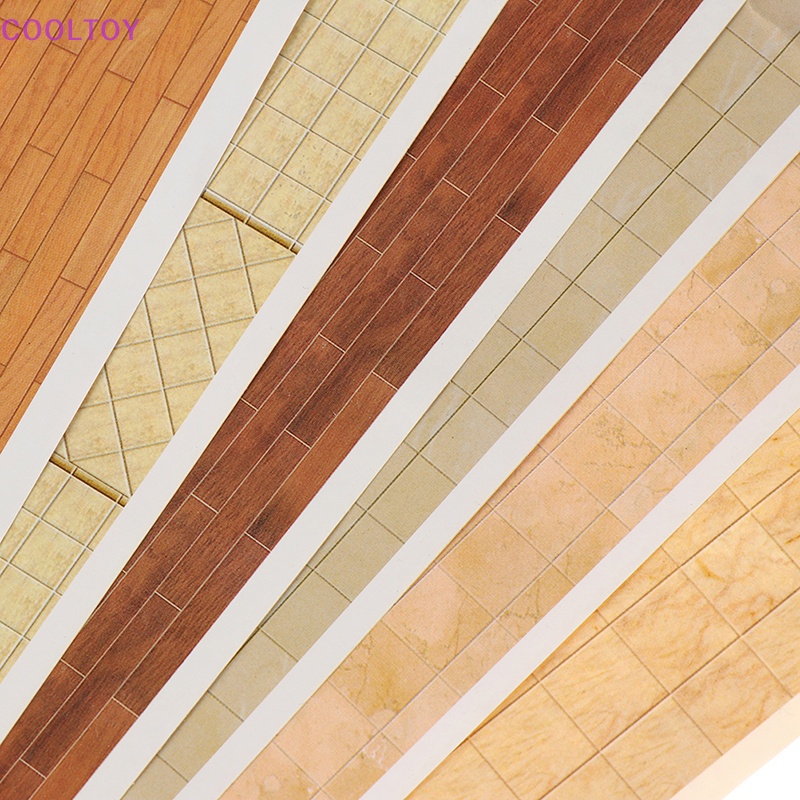 Sticker Dán Sàn Nhà Trang Trí Nhà Búp Bê Tỉ Lệ 1: 12