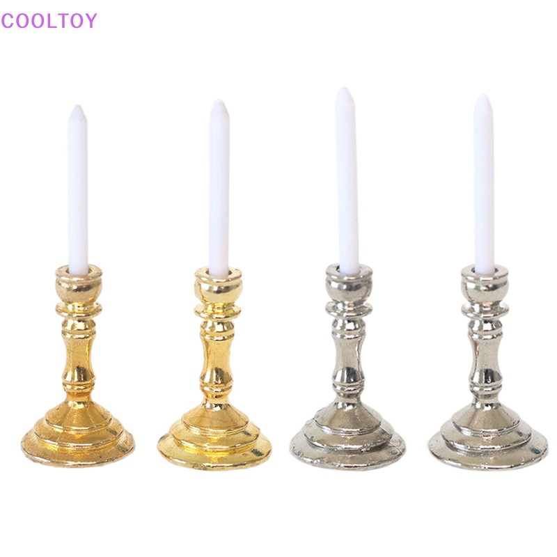 1 Cặp Giá Đỡ Mô Hình Candelabra Trang Trí Nhà Búp Bê 1: 12