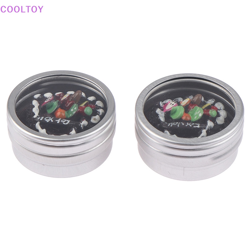 Set 2 Mô Hình Bánh Ngọt Mini Tỉ Lệ 1: 12 Dùng Để Trang Trí Nhà Búp Bê