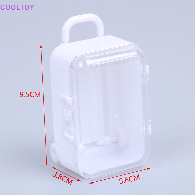 Va Li Lăn Bằng Nhựa Dễ Thương Dùng Trang Trí Nhà Búp Bê