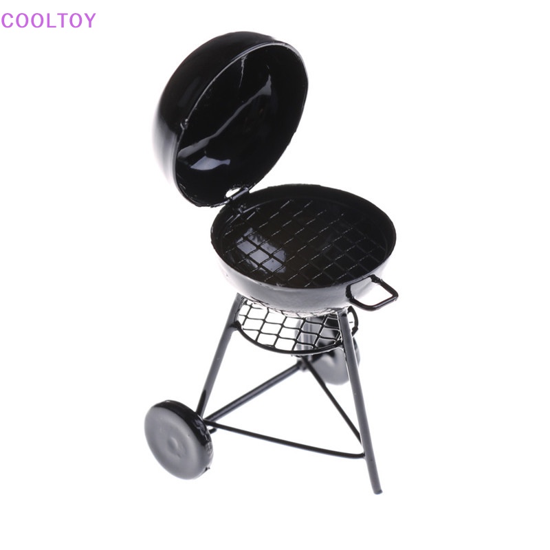Vỉ Nướng BBQ Màu Đen Trang Trí Nhà Búp Bê Tỉ Lệ 1: 12