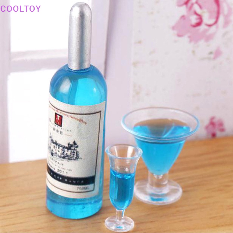 Set 6 Ly Rượu Mini Tỉ Lệ 1: 12 Dùng Để Trang Trí Nhà Búp Bê