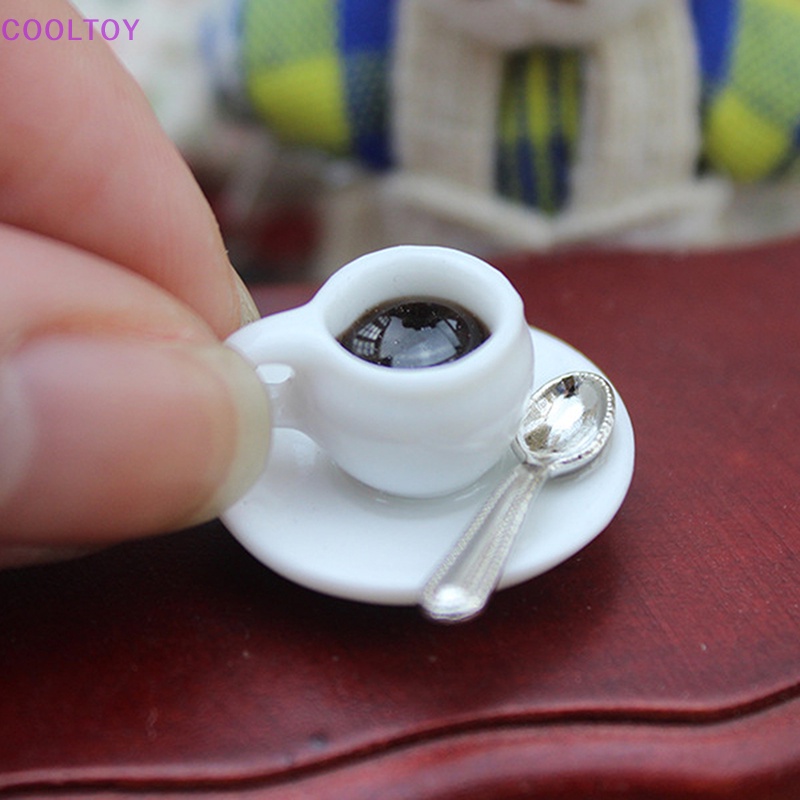 1 Cốc Uống Cà Phê / Thức Ăn Trang Trí Nhà Búp Bê