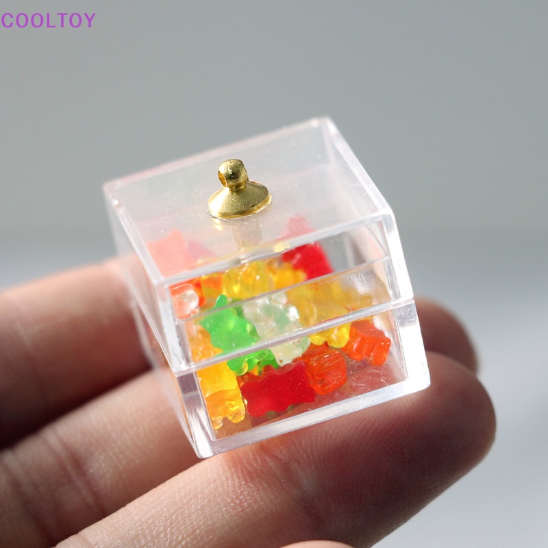 Cooltoy Set 12 Mô Hình Kẹo Gấu Bằng Nhựa Resin Thu Nhỏ DIY Nhiều Màu Sắc Trang Trí Nhà Bú