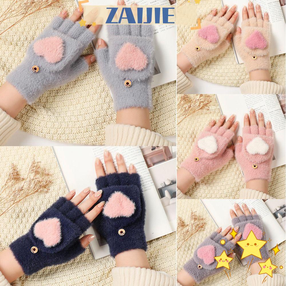 Găng Tay Dệt Kim Giữ Ấm Mùa Đông Có Thể Chạm Màn Hình Cảm Ứng Thời