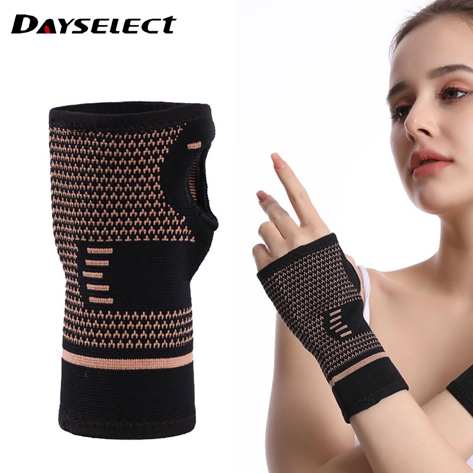 DAYSELECT Găng ống tay nén hỗ trợ cổ tay bằng đồng cao cấp chuyên nghiệp