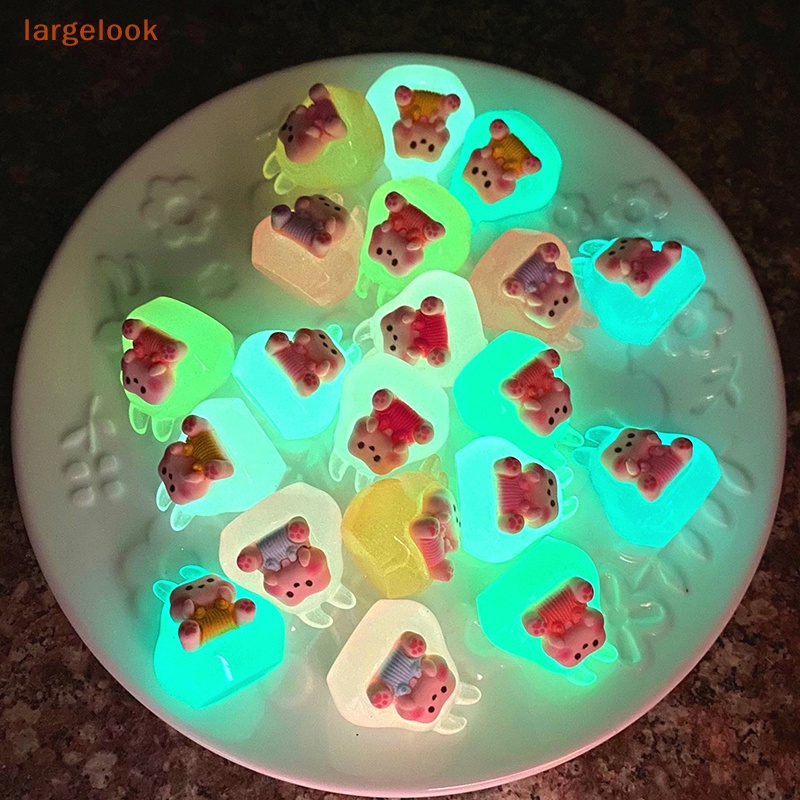 1 Tượng Thỏ Hoạt Hình Phản Quang Trang Trí Tiểu Cảnh