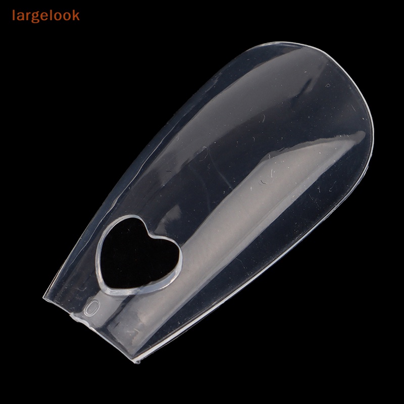 Bộ 120 Móng Tay Giả Họa Tiết Trái Tim Rỗng Bằng Acrylic Che Phủ Toàn Diện