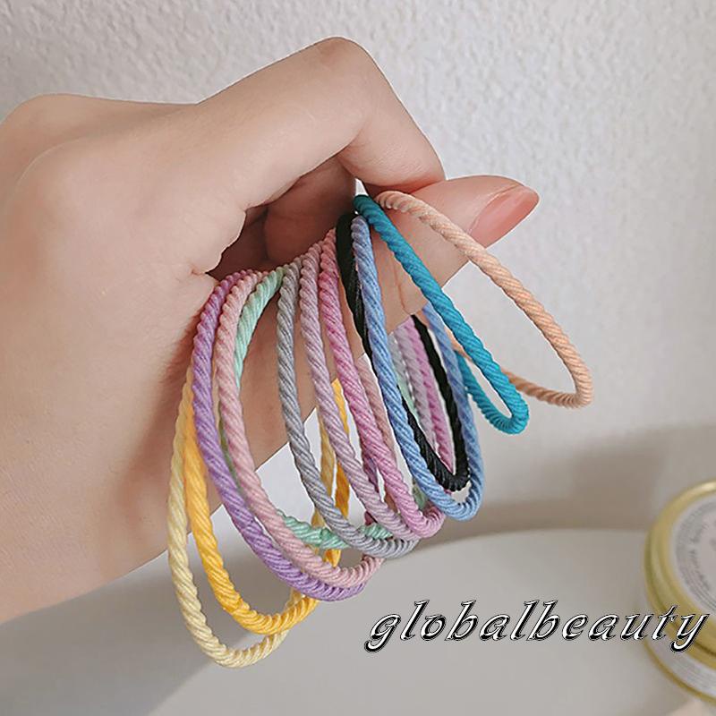 Dây Buộc Tóc Co Giãn Màu Sắc Thời Trang Cho Nữ