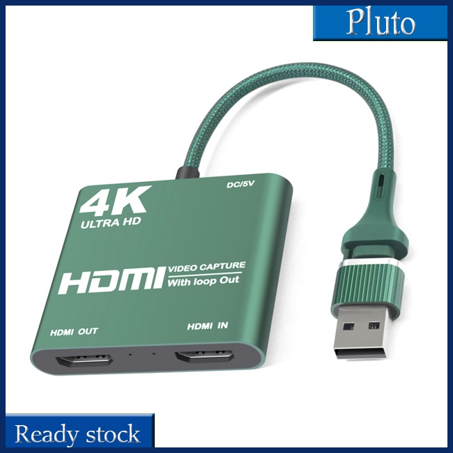 Mới Card Ghi Hình 4k 1080p Usb 3.0 / Type C Tương Thích Với Fordmi 2 Trong 1 Đầu Ra 60FPS