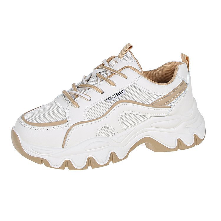 Giày Thể Thao Đế Bằng Phối Lưới Phong Cách Năng Động Trẻ Trung Dành Cho Nữ