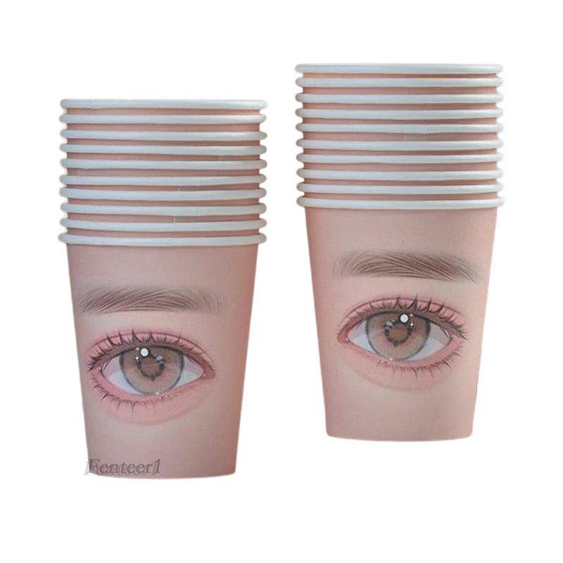 1 [Fenteer1] Cốc Giấy Luyện Tập Lông Mi Đa Chức Năng Dành Cho Người Mới Bắt Đầu