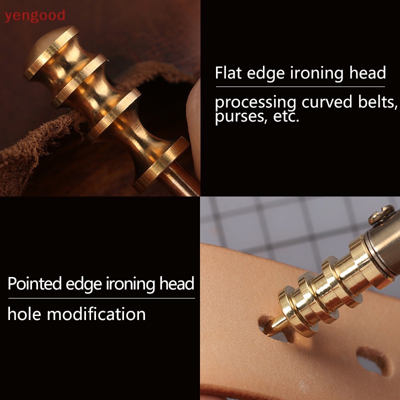 (YGD) Dụng Cụ Tạo Hình Da Đầu Nhọn Hoặc Dẹt Bằng Đồng Thau Làm Đồ Thủ Công