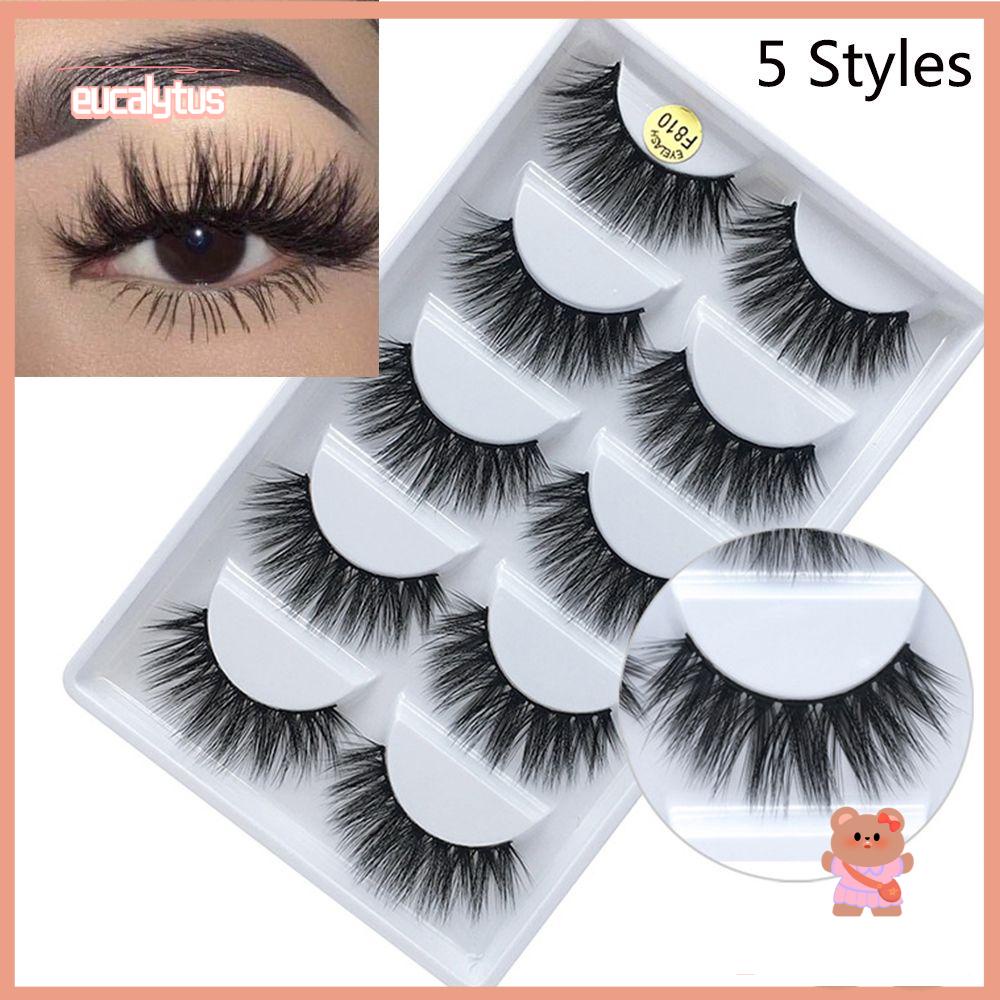 Lông Mi Giả Nhiều Lớp Bằng Lông Chồn 3D Tự Nhiên Tái Sử Dụng Linh Hoạt